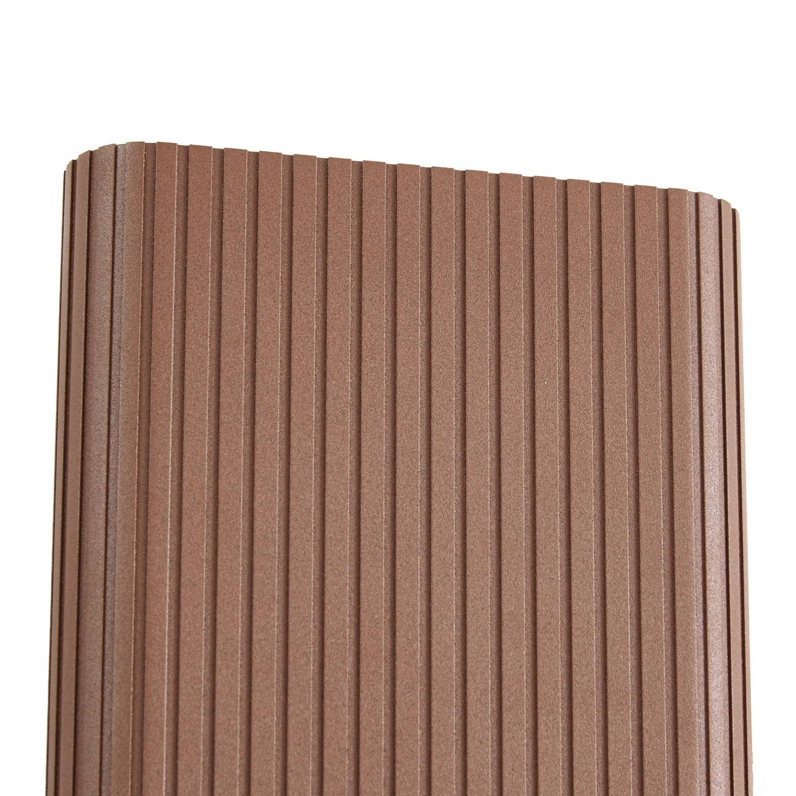 Kinkiet zewnętrzny LED Lucande Raija, ciemnobrązowy, wysokość 40 cm, CCT