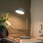 Lindby Tijan LED-Tischleuchte, grau, Flexarm
