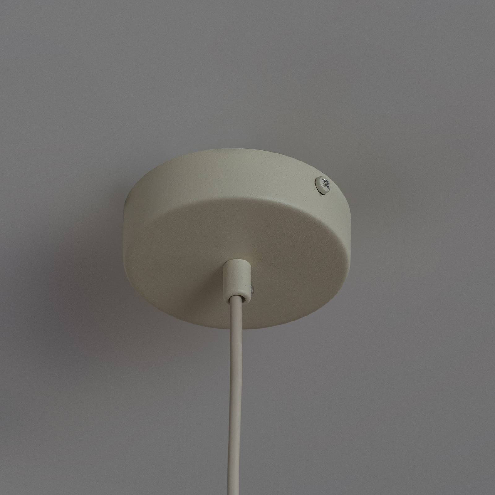 Lampa wisząca STARLIGHT, kremowa biel, 1-punktowa, Ø 18 cm, metal