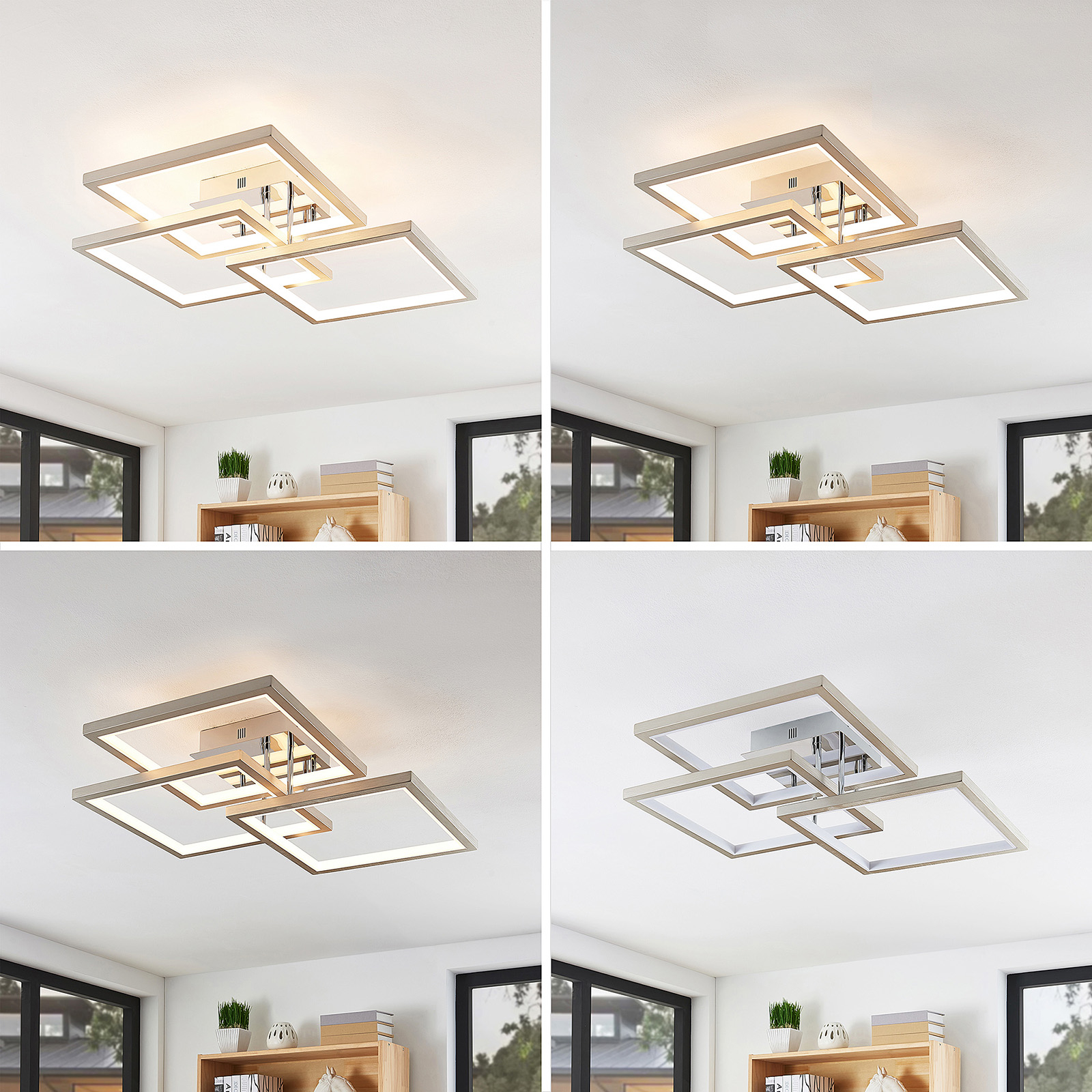 UDGÅET - Avilara LED Stropna lampa 70x70 Alu - Lucande