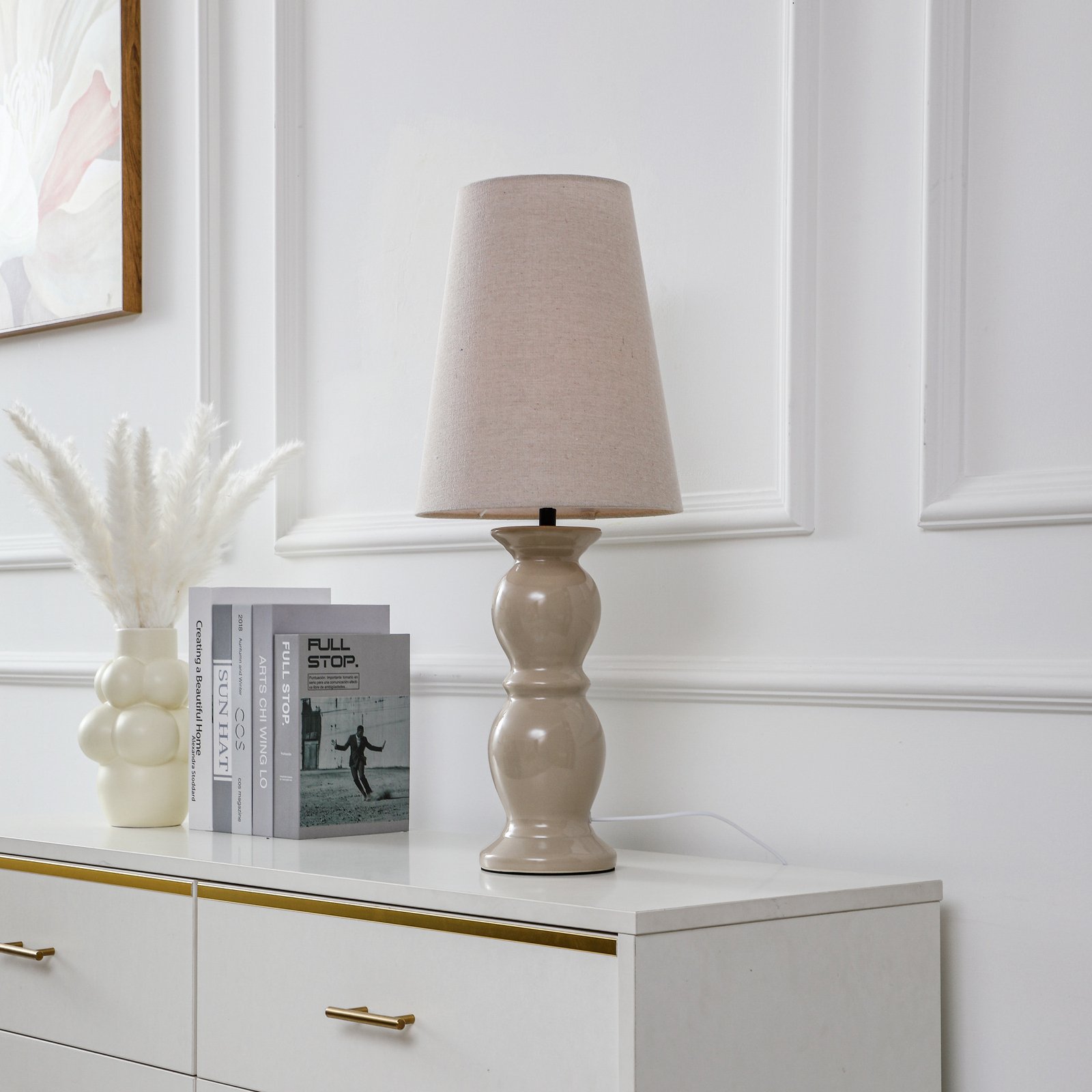 Lyndorin Tischleuchte Beige - Lucande