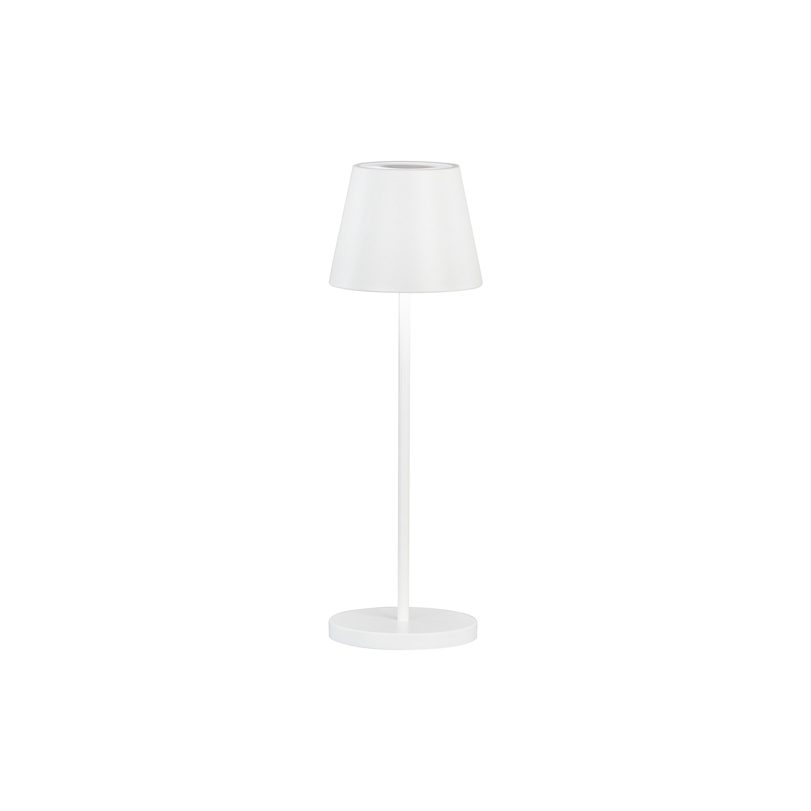 Cosenza LED-akku-bordlampe 2, højde 34 cm sandhvid