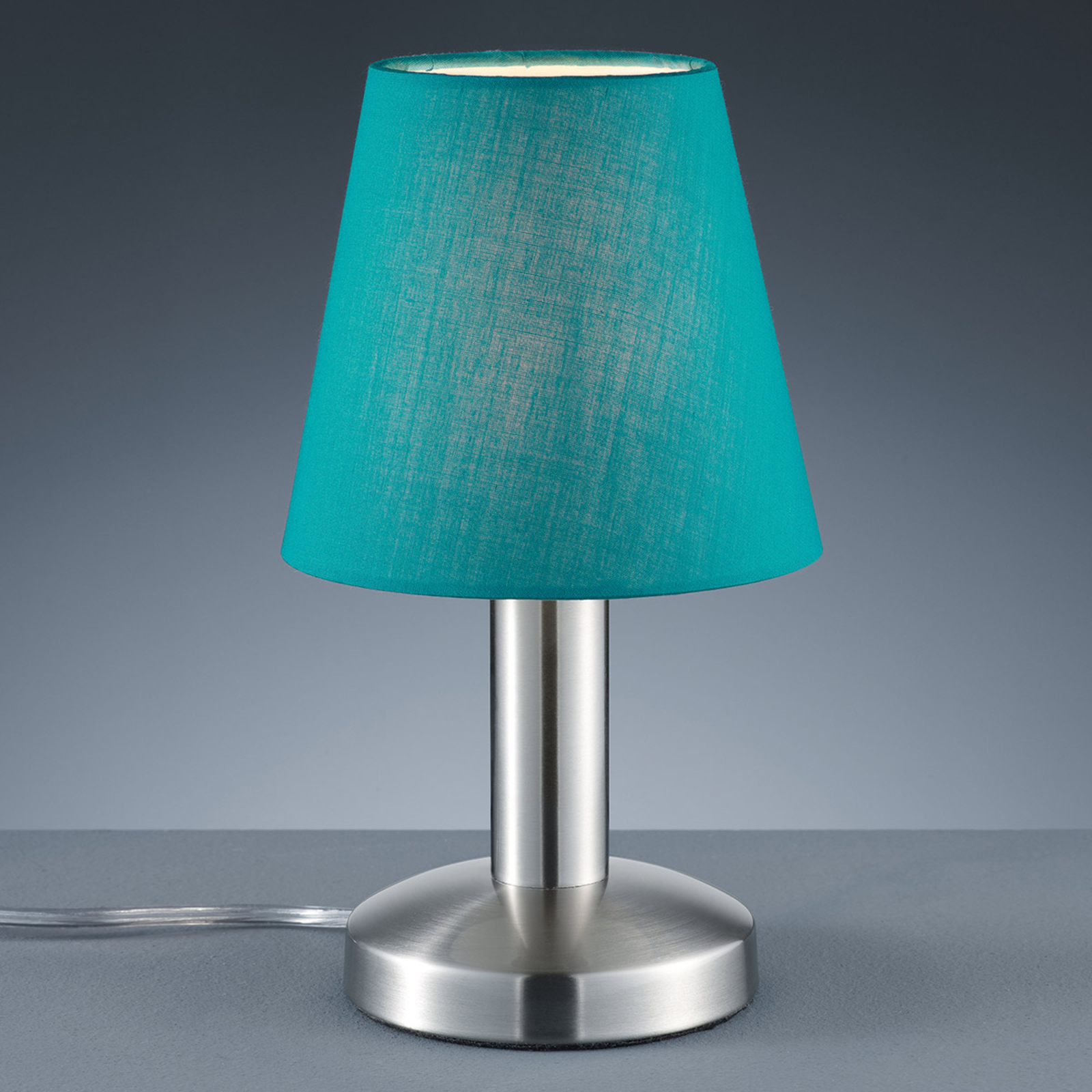 Merete Table Lamp With Touch Function, Turquoise Table Lamp Shades Uk