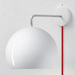 Nyta Tilt Globe Wall Wandlampe Stecker, Kabel rot