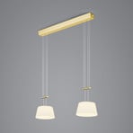 BANKAMP Conus suspension LED, 2 lampes, laiton