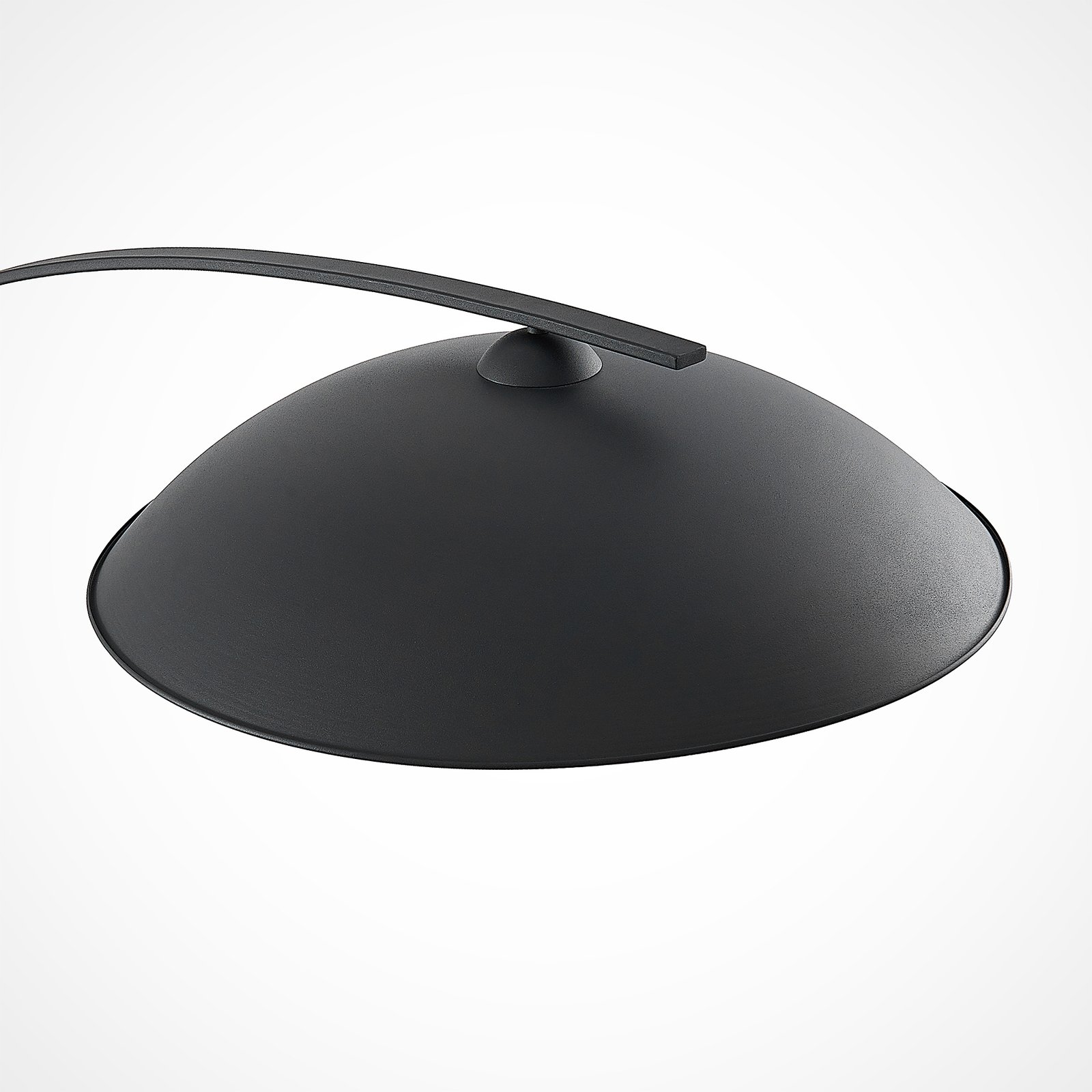 Lindby lampe à arc Emilienne, noir, doré, 180 cm