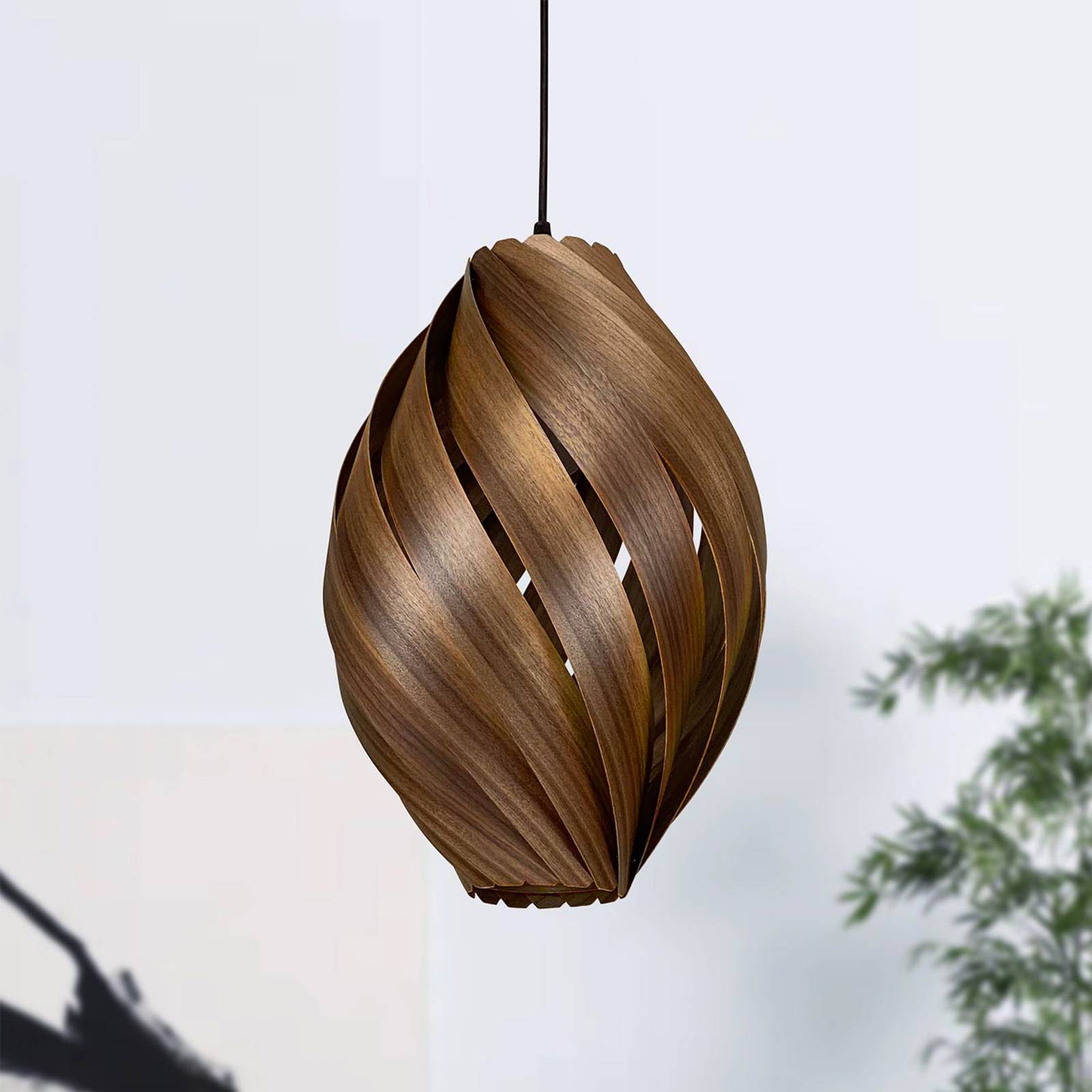 E-shop Gofurnit Ardere závesná lampa, orech, výška 45 cm