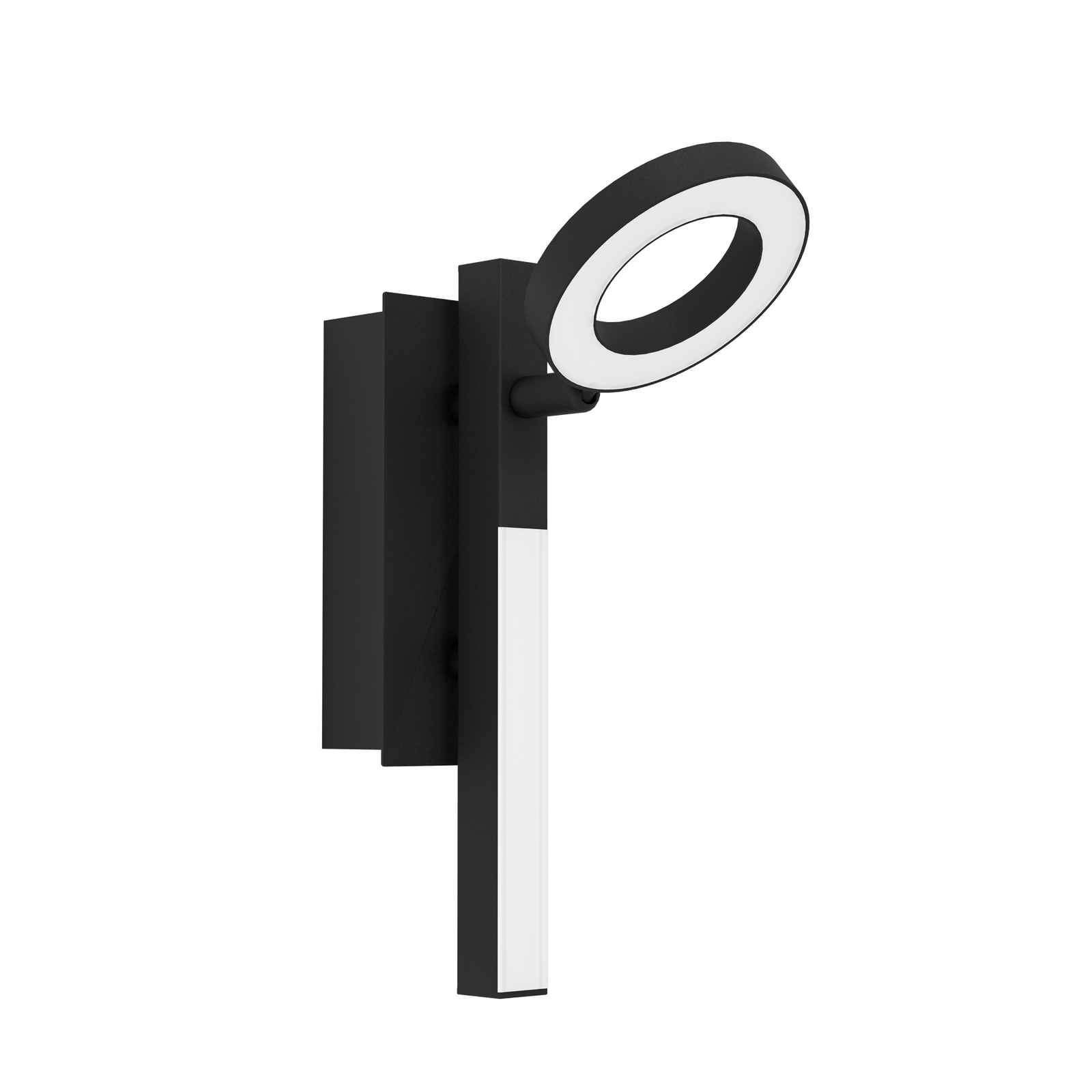 LED stropni spot Cardillio 2 crni s prstenom