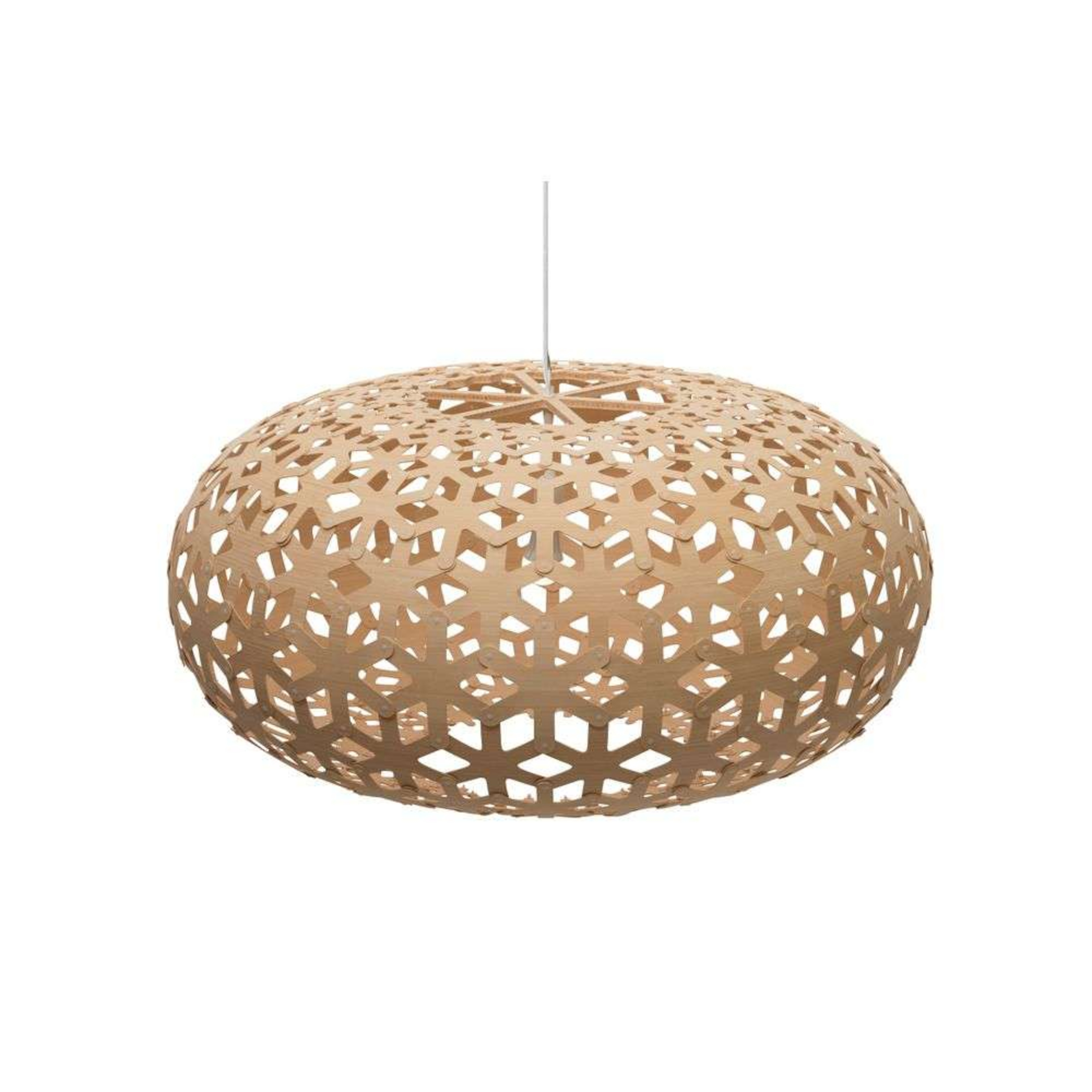 Snowflake Taklampa Ø80 Bamboo - David Trubridge