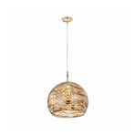 Kolarz Candeeiro suspenso Luna, Ø 40 cm, cor creme, vidro