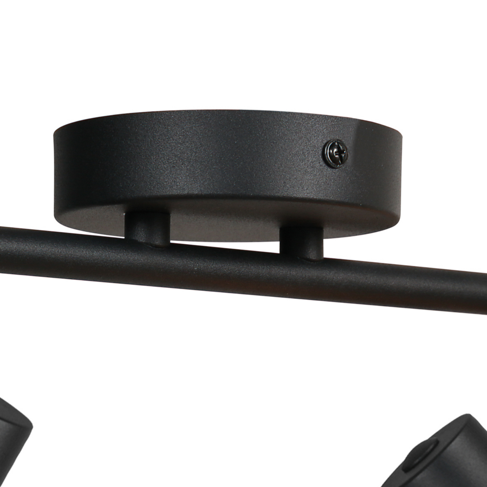 Φωτιστικό οροφής Sumba, 2 λάμπες, μαύρο, μπαμπού φυσικό/μαύρο, E14