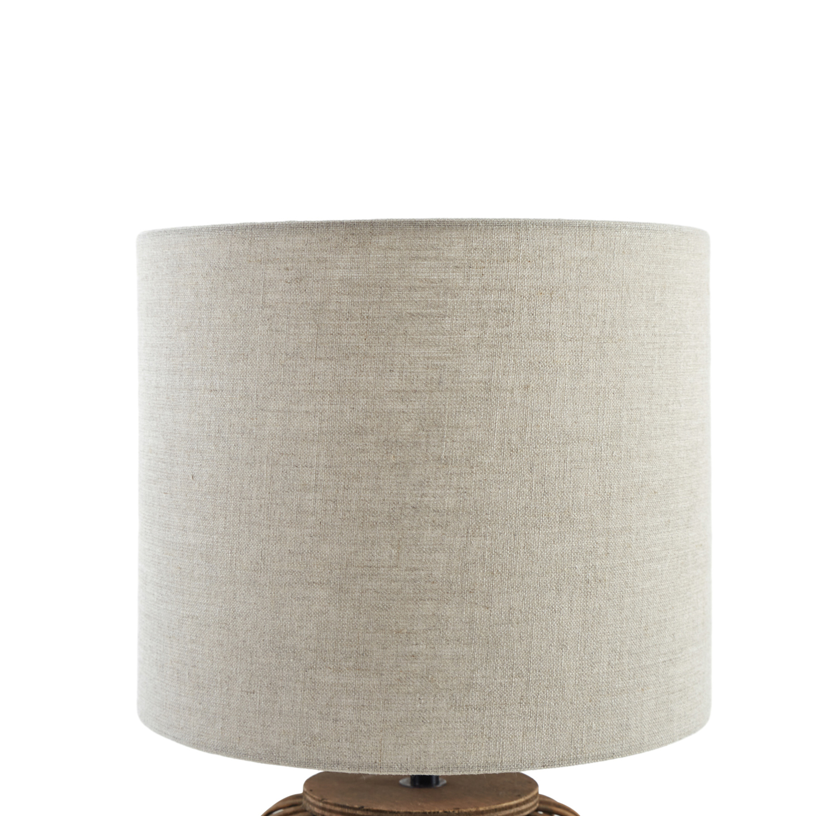 Stolní lampa Lindby Marzanna, šedá, bambus, 42,5 cm, E27