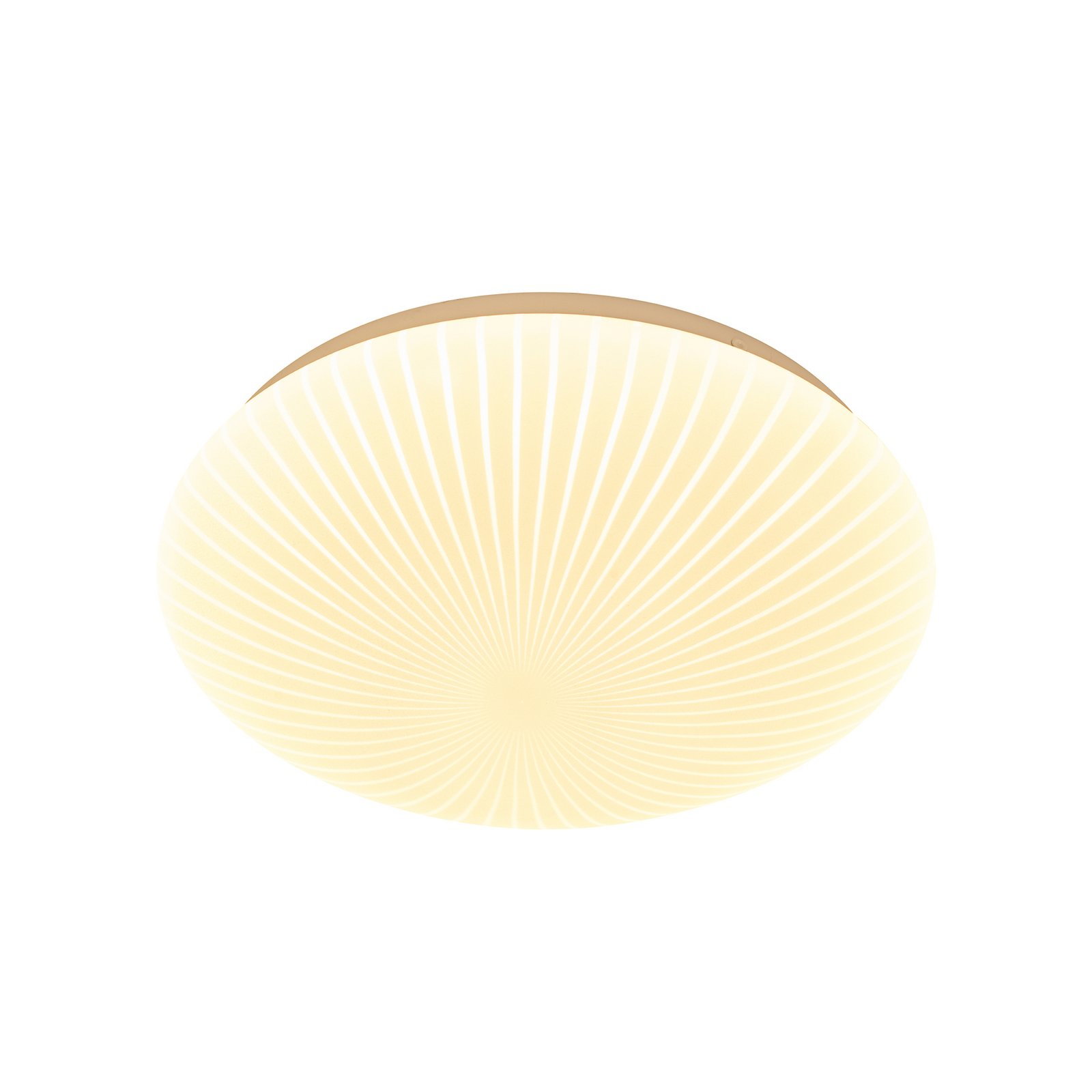 LED-taklampe Malta, Ø 29 cm, hvit, akryl, CCT