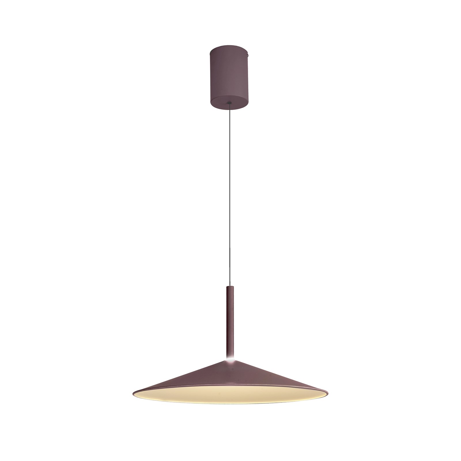 Lampada a sospensione Calice LED, caffè, Ø 47,5 cm, regolabile in altezza