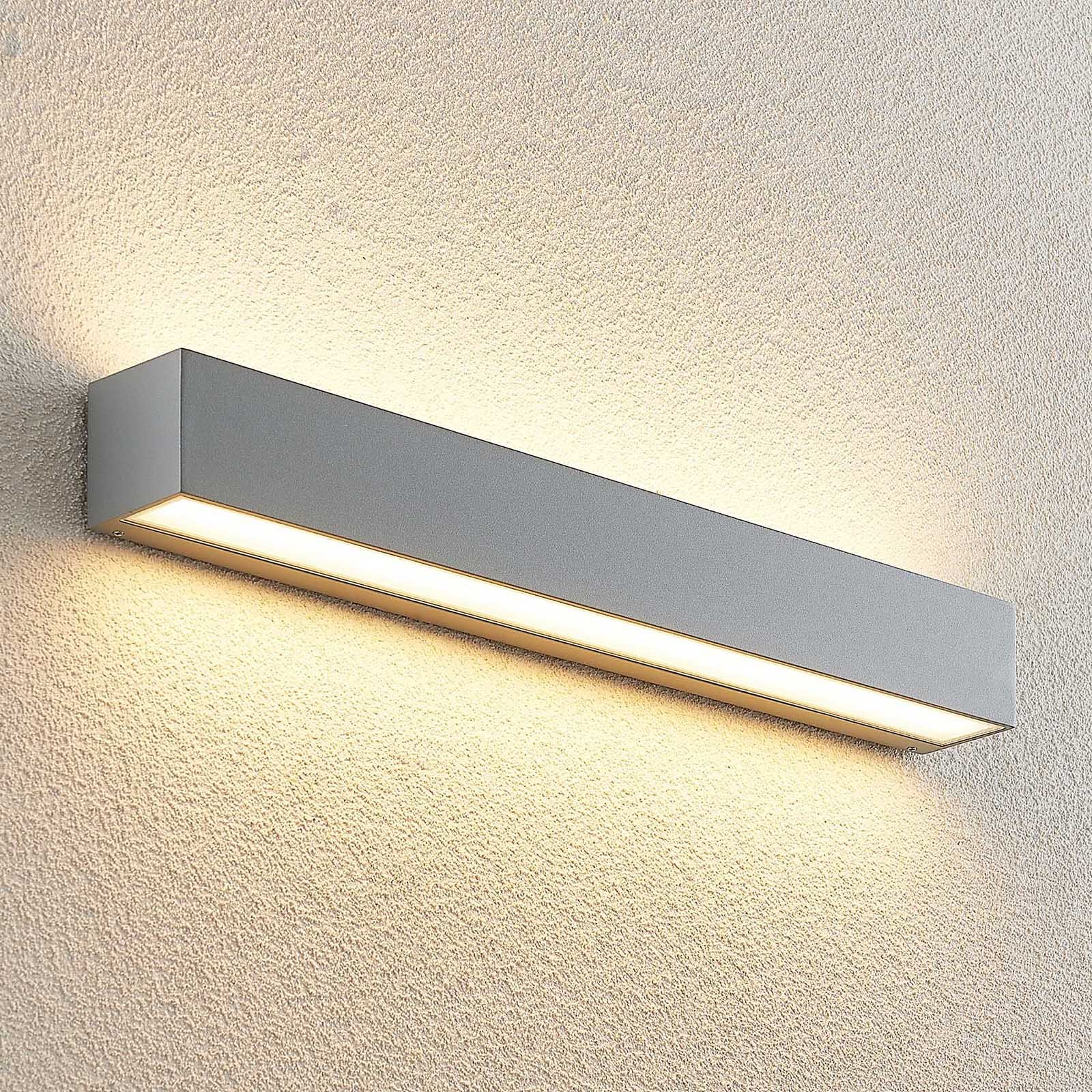 Lengo LED Buiten Wandlamp Up/Down L50 Zilver - Lucande