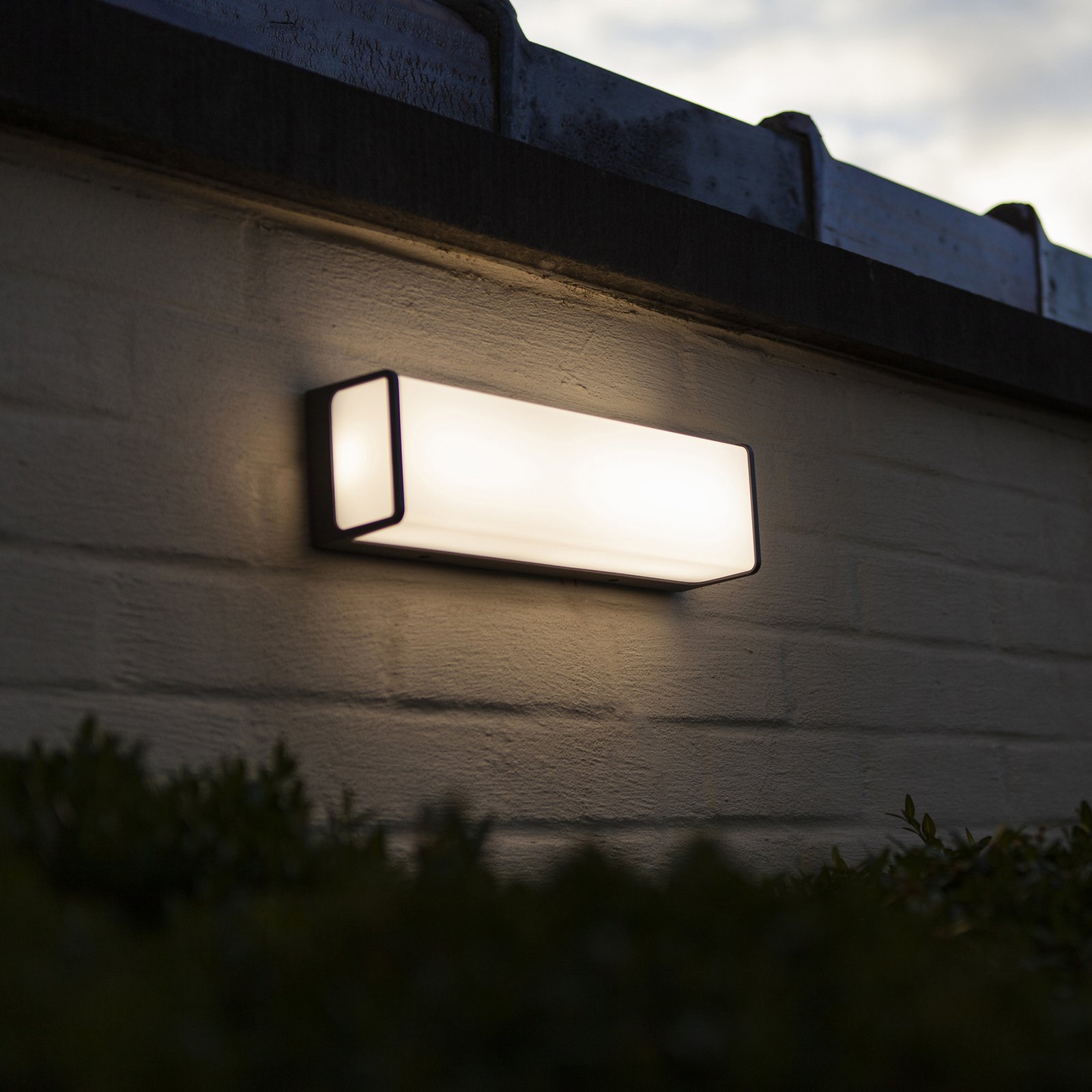 Doblo LED outdoor wall light rectangle 35cm 4,000K