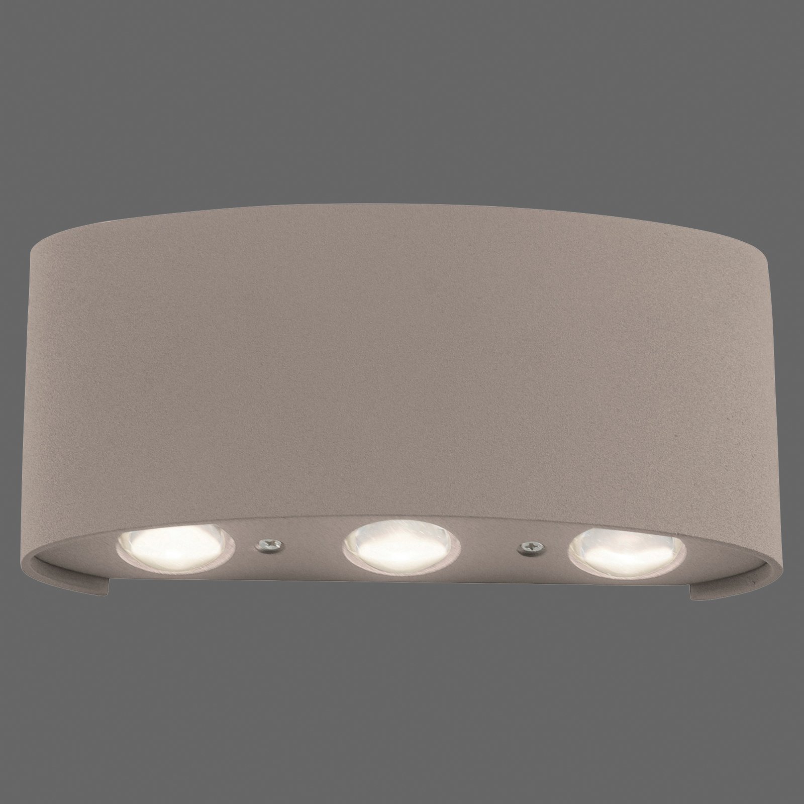 Paul Neuhaus applique da esterni LED Carlo, 17 cm, color sabbia
