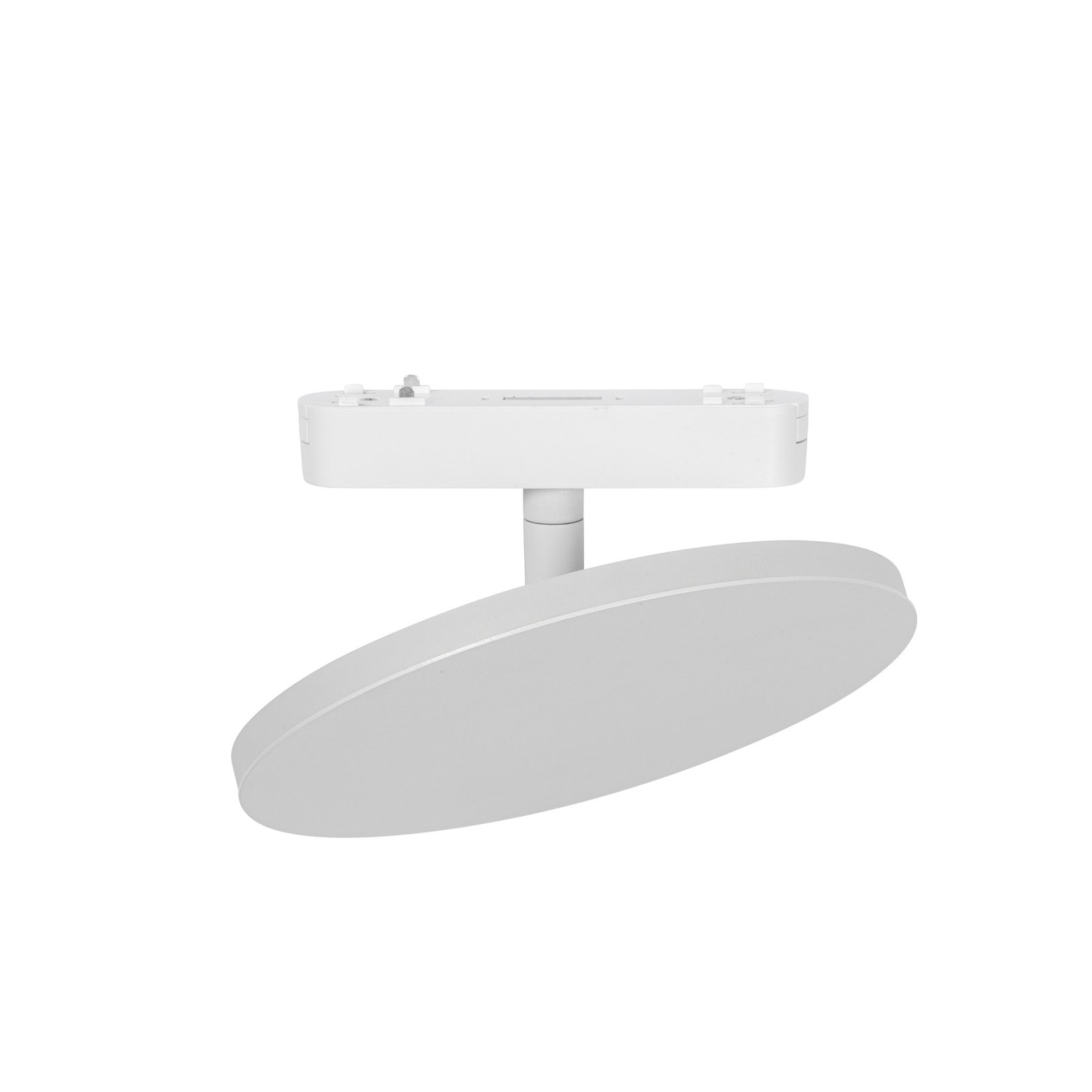 Lindby LED-skinnelampe Lumaro, hvit, rund, aluminium, 48V