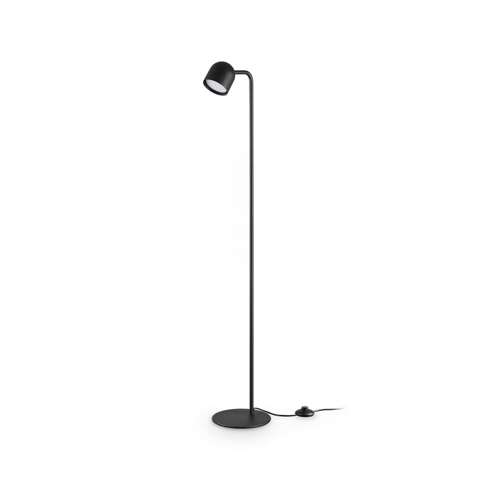 Lampadar IDEAL LUX Dodo negru înălțime 118 cm metal dimabil - Camera de zi / sufragerie - Modern