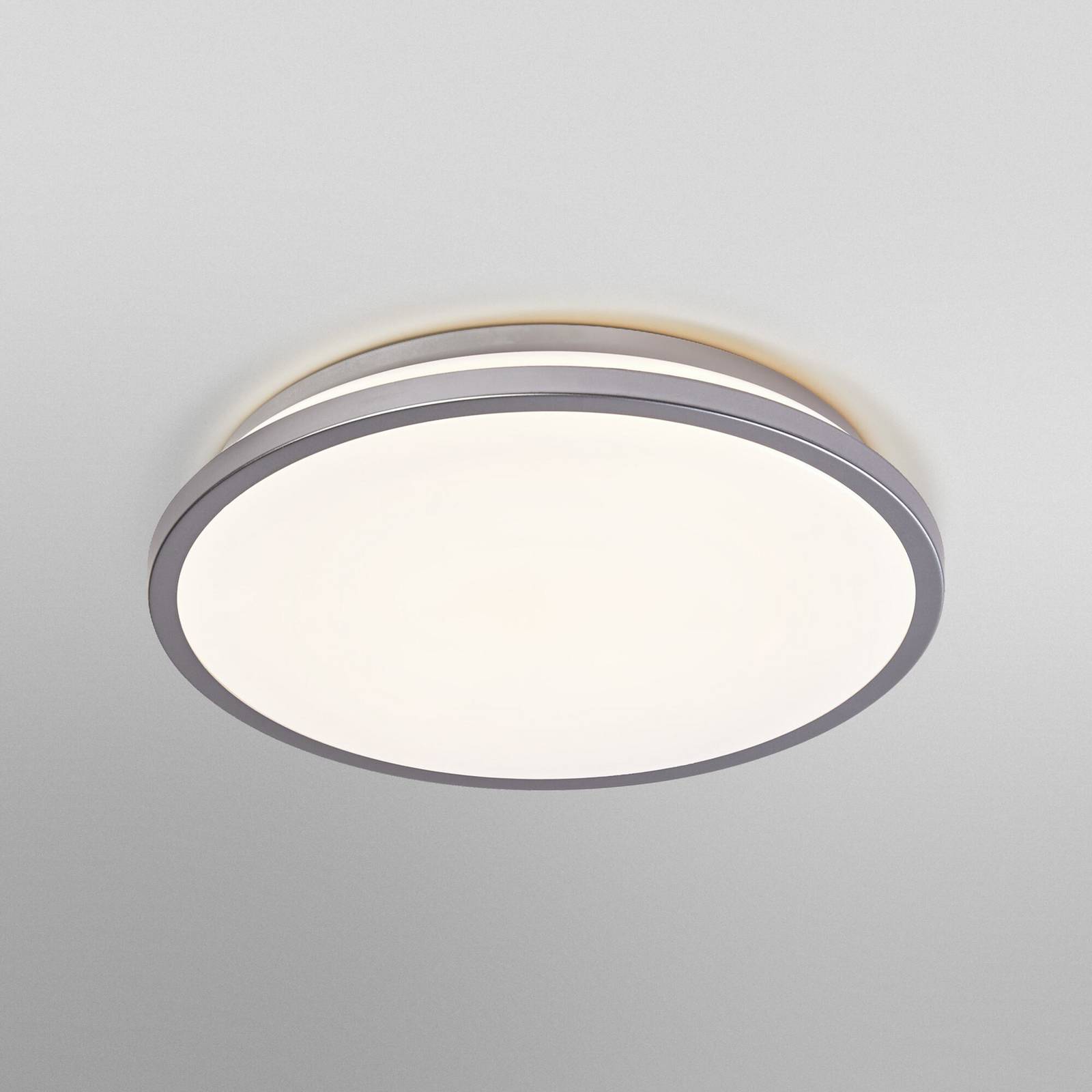 Lampa sufitowa LED OSRAM ORBIS DUBLIN, Ø 30 cm, srebrny metal