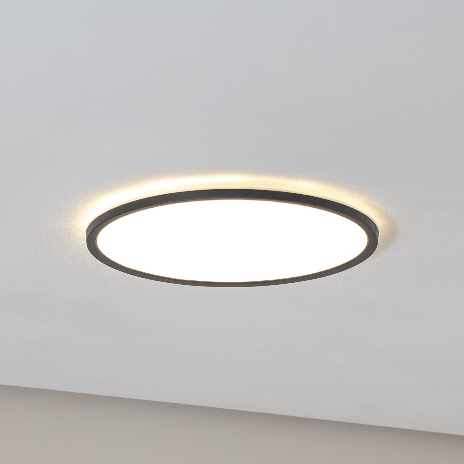 Aqua LED панел, Ø 40 cm, черен, метал/пластмаса, CCT dim