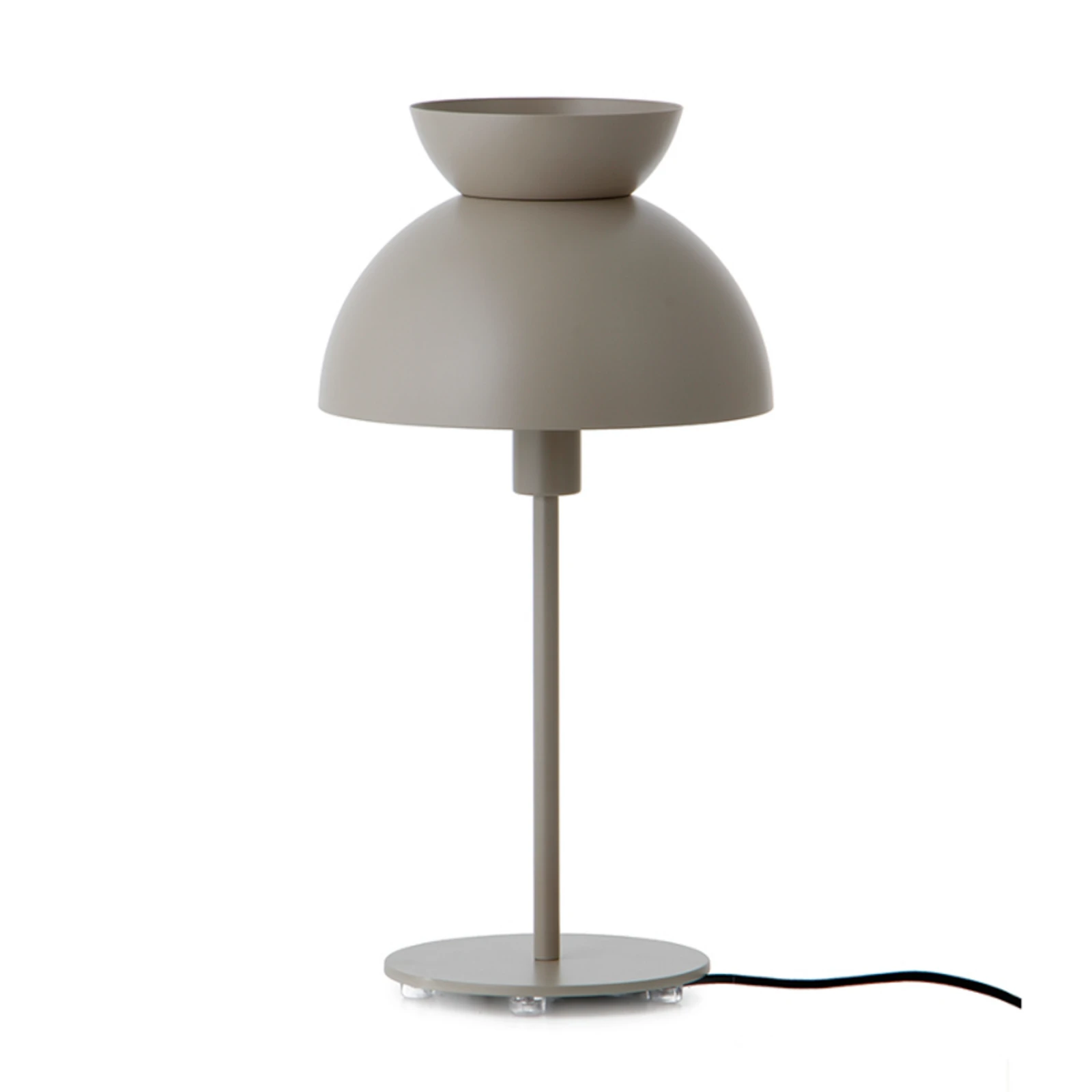 Candeeiro de mesa FRANDSEN Butterfly, interrutor, cinzento