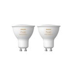 Philips Hue White Ambiance LED refletor GU10 4,2 W, conjunto de 2