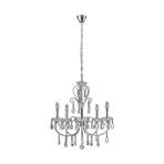 Solveig 5 Lustră Pendul Chrome/Clear - Lucande