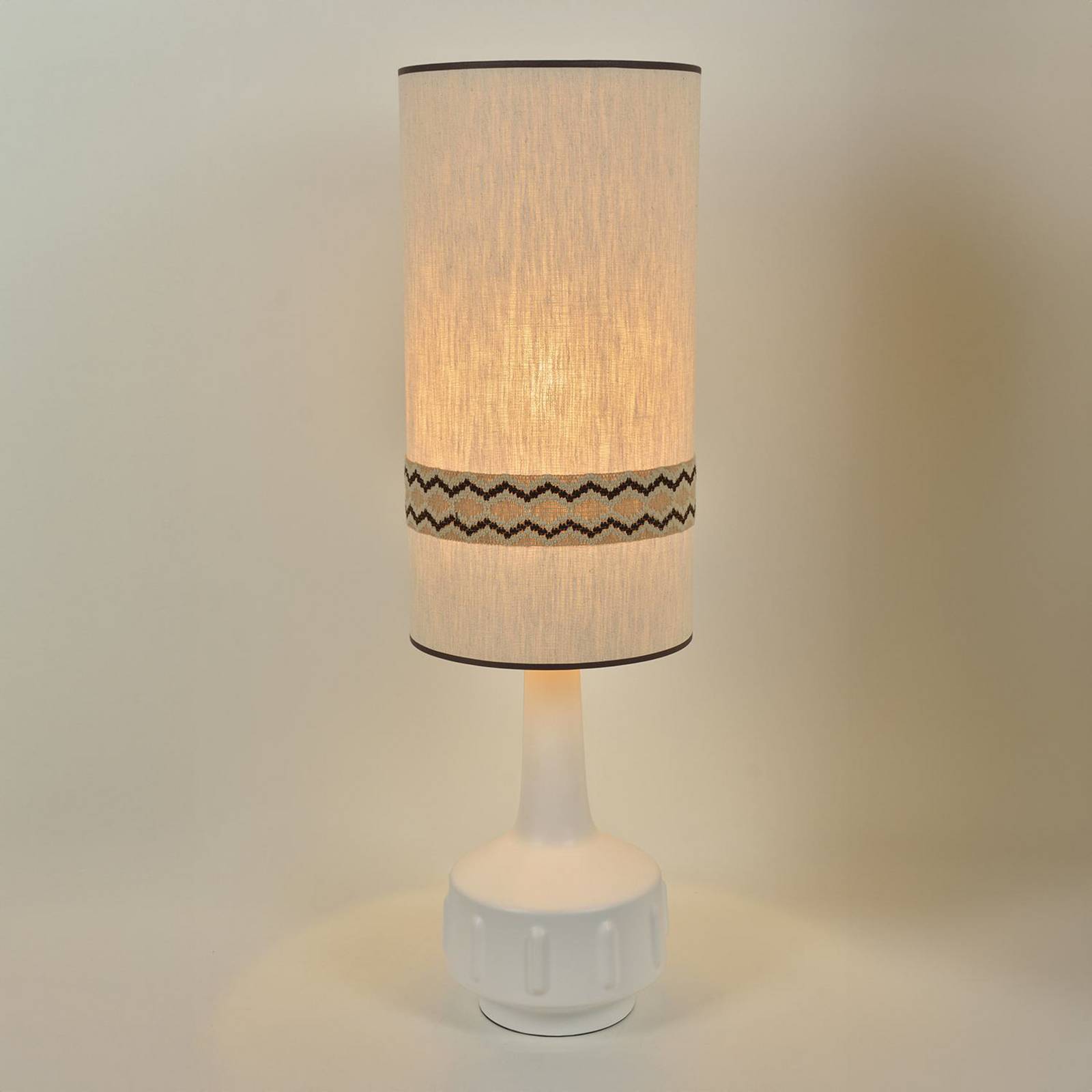 MARKET SET Lampa podłogowa Jimmy, wysokość 121 cm Ceramika, wzorzysta listwa