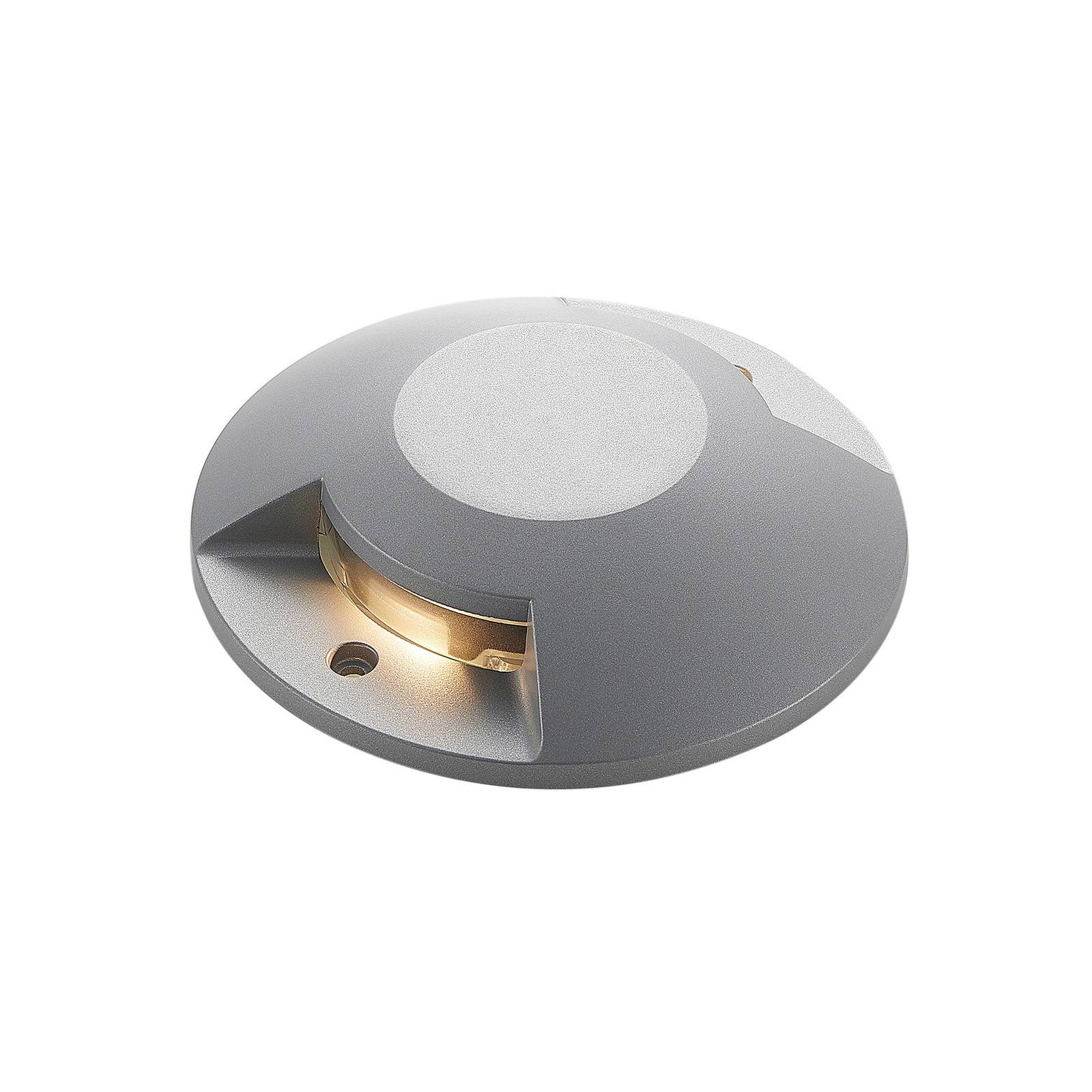 Lucande Jeffrey LED floor light, 2-bulb - Modern - Silver