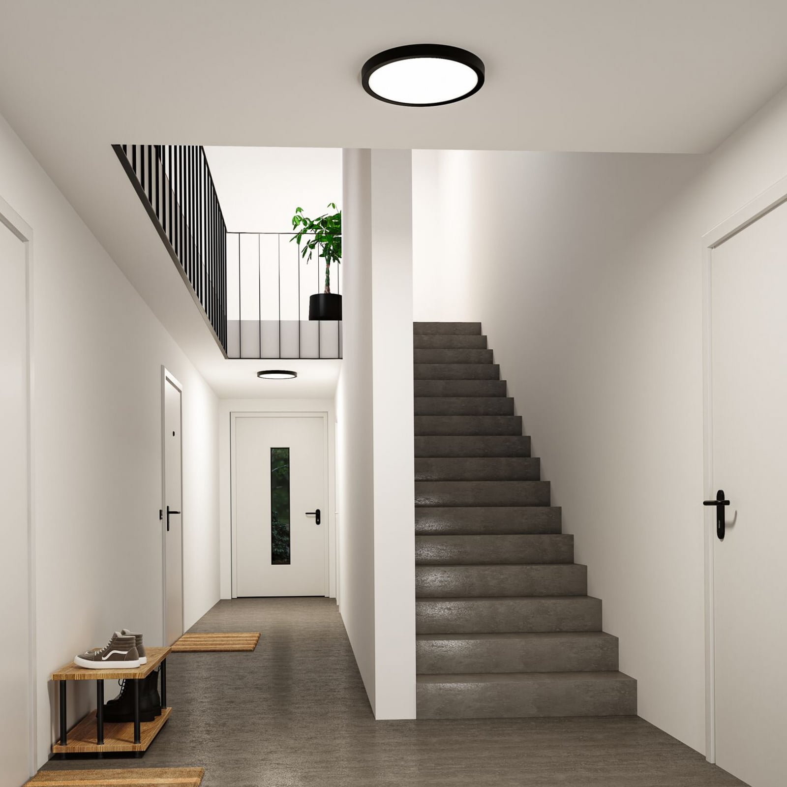 Plafoniera LED Paulmann Abia 2, Ø 40 cm, nera, CCT Plafoniera LED Paulmann Abia 2, Ø 40 cm, nera, CCT