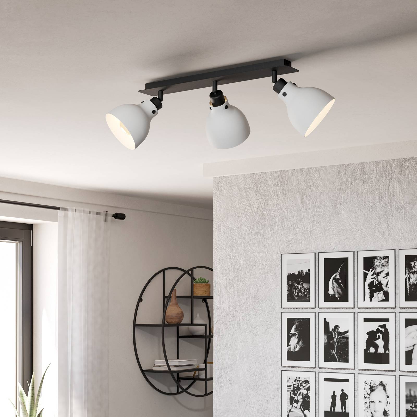  Eglo Eglo Matlock Downlight, Length 74 Cm, Grey/black, 3-bulb. 