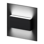 LED-Stufenleuchte Nivela up & down schwarz dimmbar