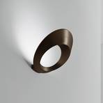 Applique murale LED Olo, bronze, métal, largeur 25,5 cm