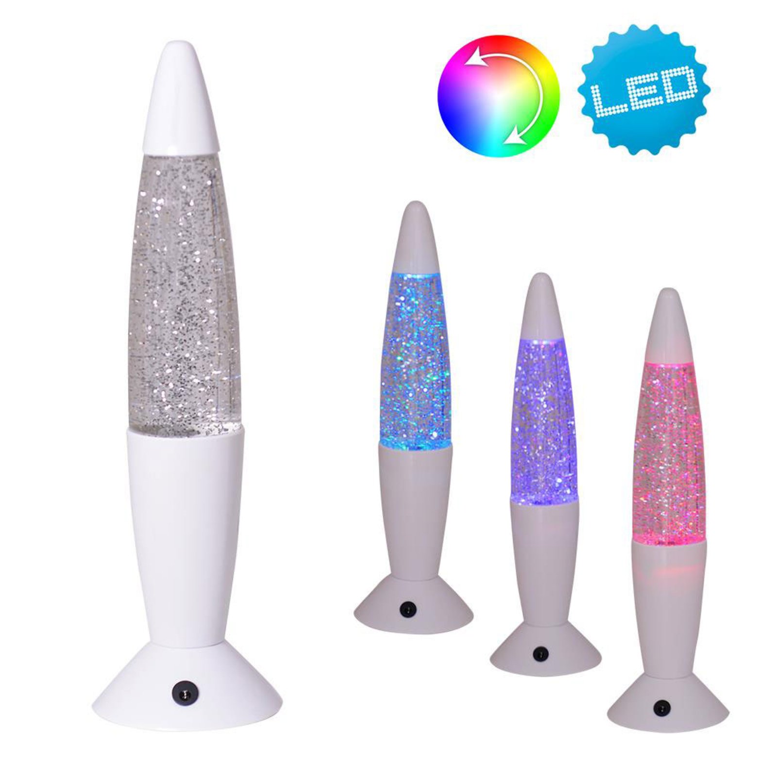 LED lavalamp Glitter
