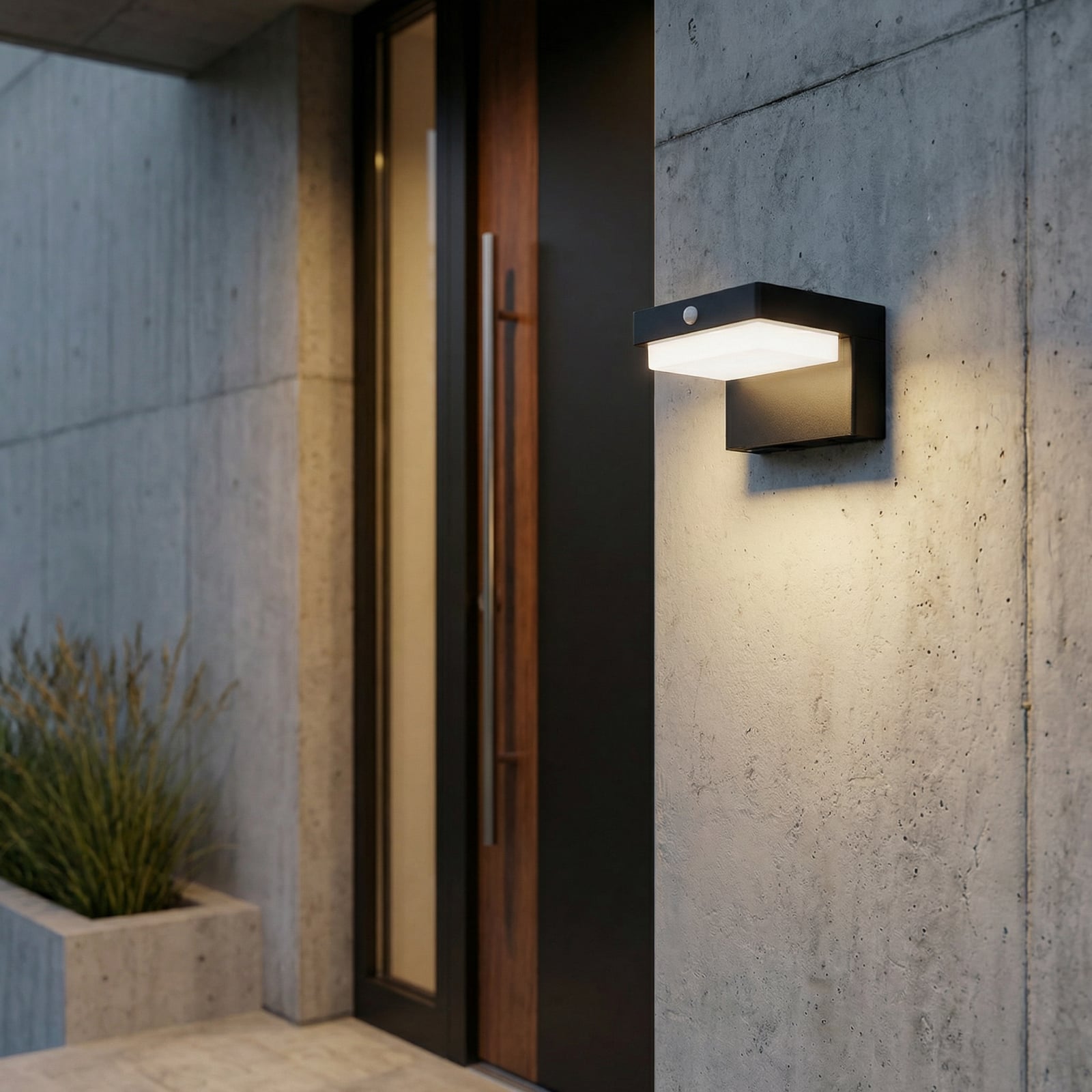 Lindby LED solcellelampe Eleazar, sort, sensor, dæmpbar Lindby LED solcellelampe Eleazar, sort, sensor, dæmpbar