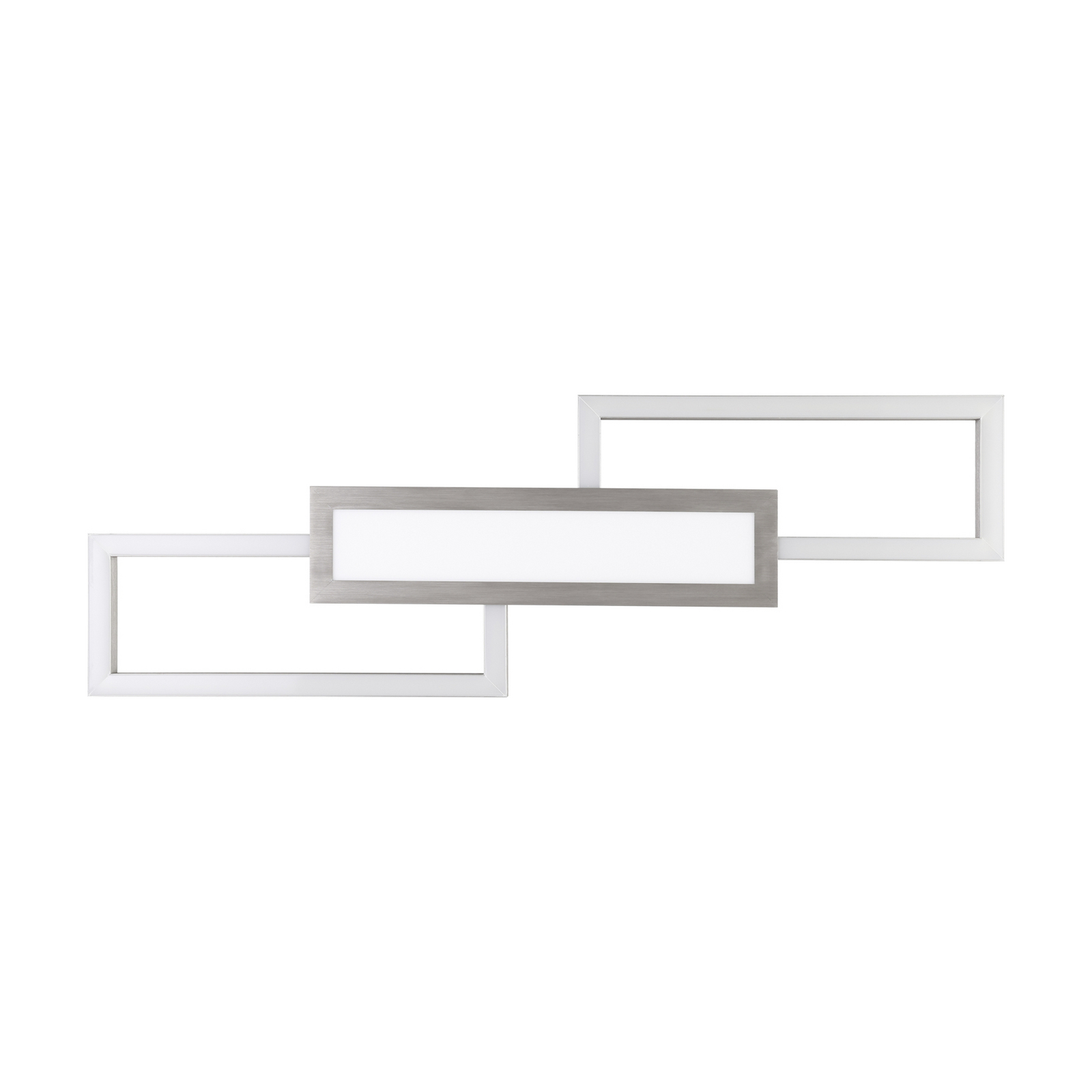 Plafonieră LED Monirote, nichel mat, lungime 78 cm, aluminiu, CCT