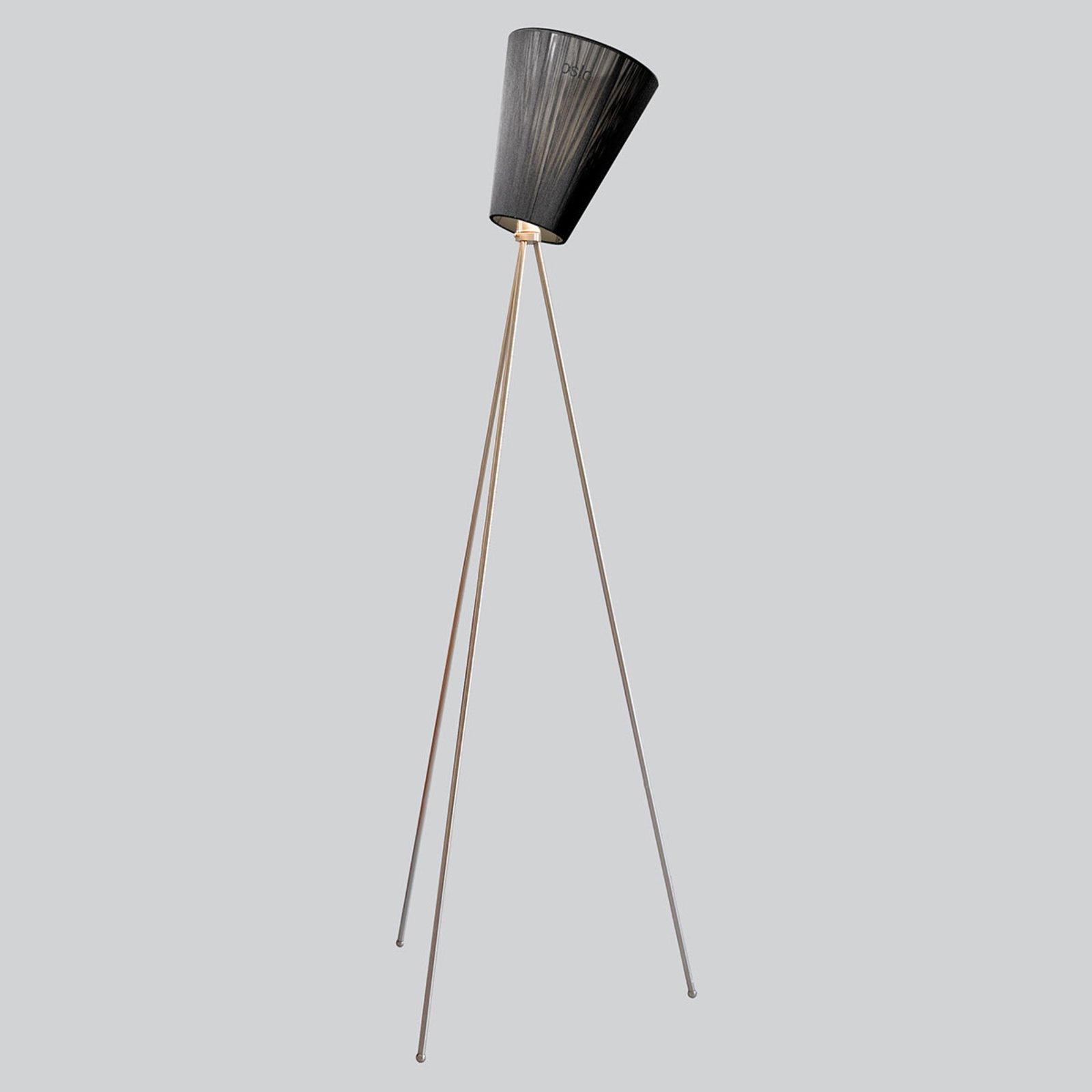 Oslo Wood Lampadaire Acier/Noir - Northern