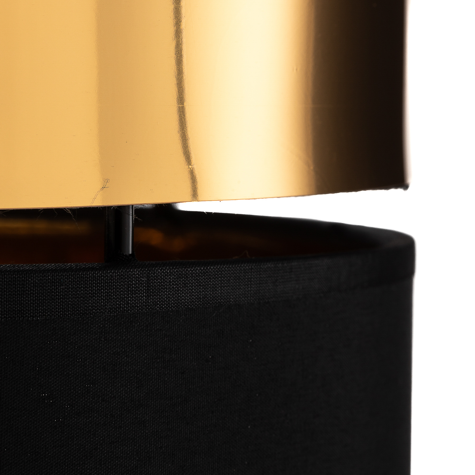 Hilton table lamp, black/gold
