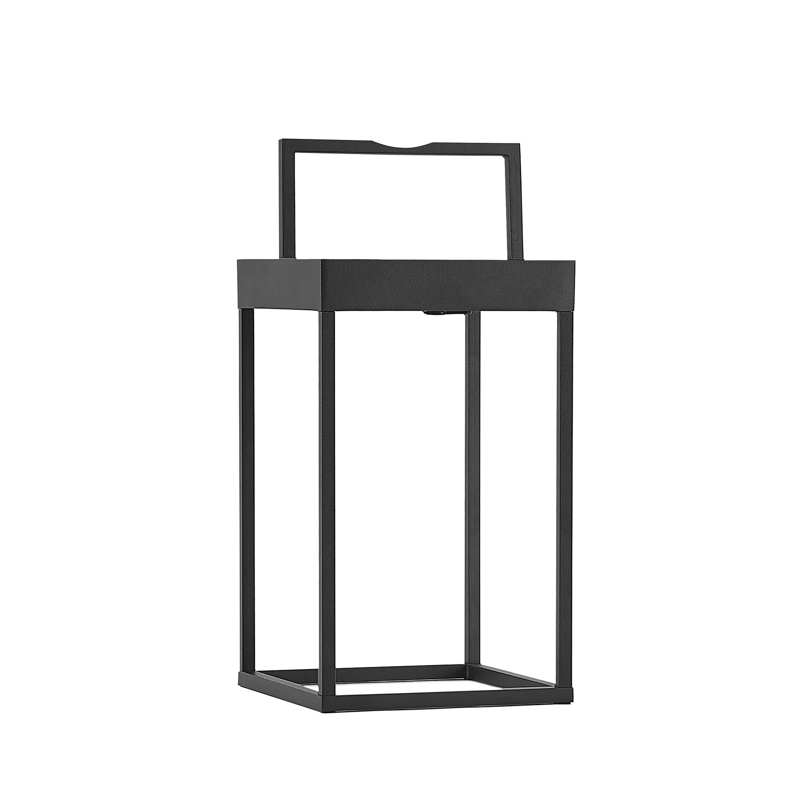 Lucande Lynzy solárna LED lampa, čierna, 38,3 cm