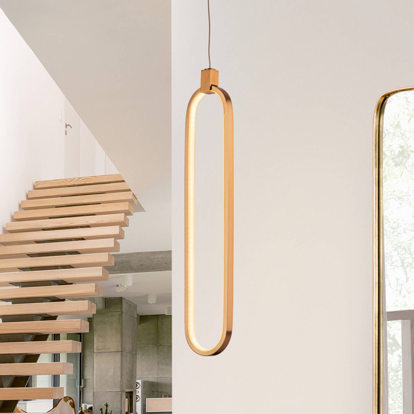 LED-Hängeleuchte Colette, roségold, einflammig günstig online kaufen