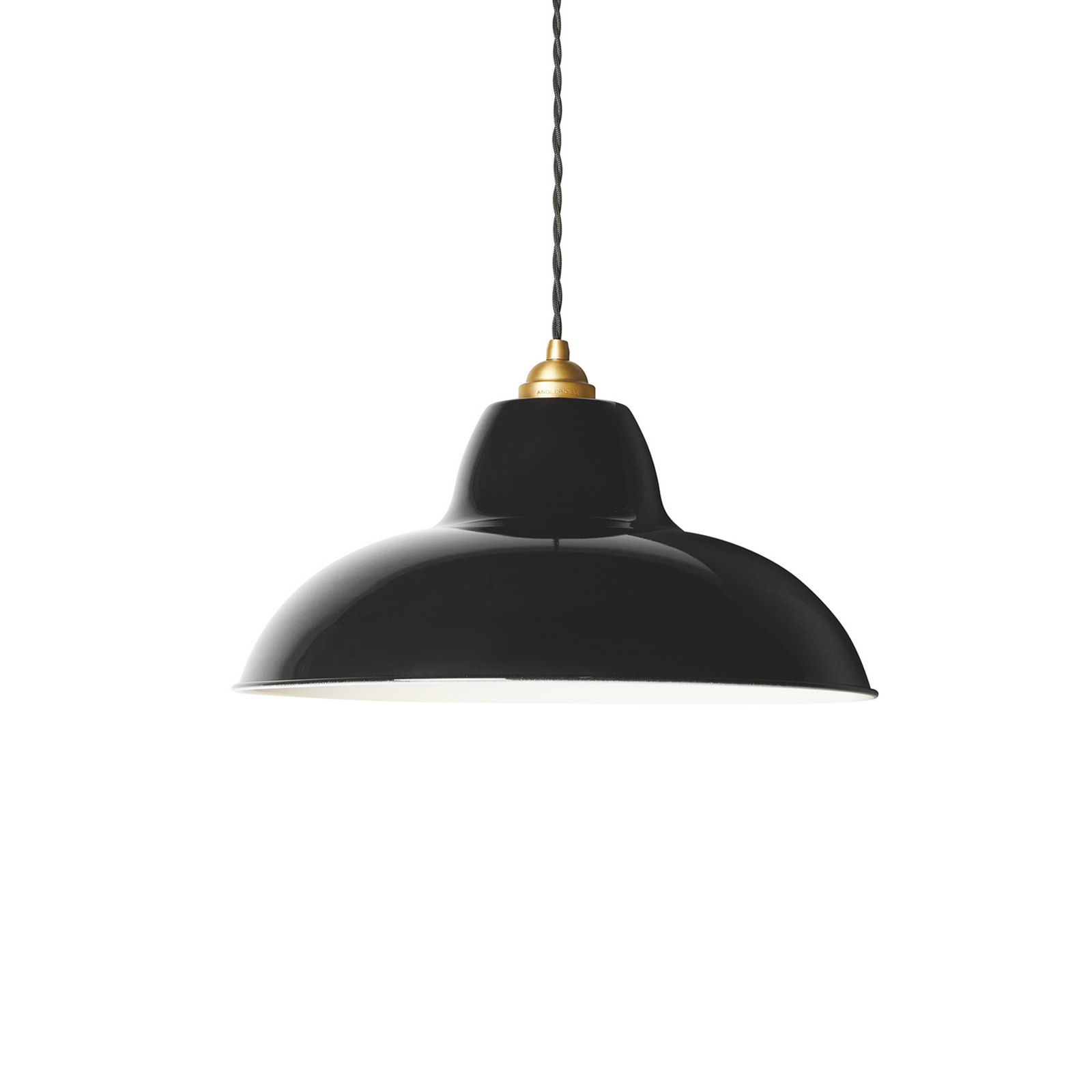 Original 1227 Midi Wide Brass Taklampa Jet Black - Anglepoise