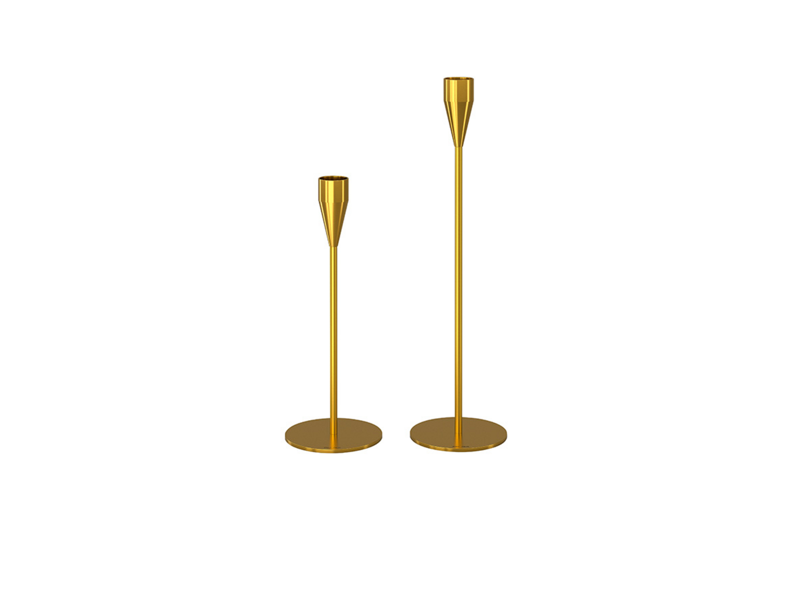 Venus & Jupiter Portavelas Set Brass - Piet Hein