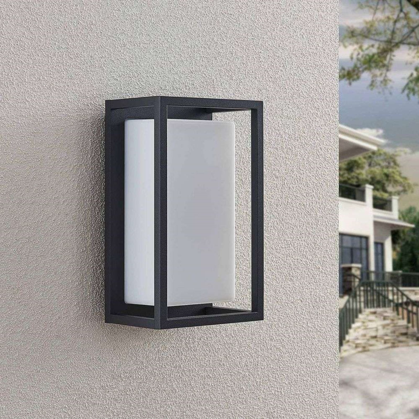 Ilirian Outdoor Wall Lamp Graphite/White - Lucande