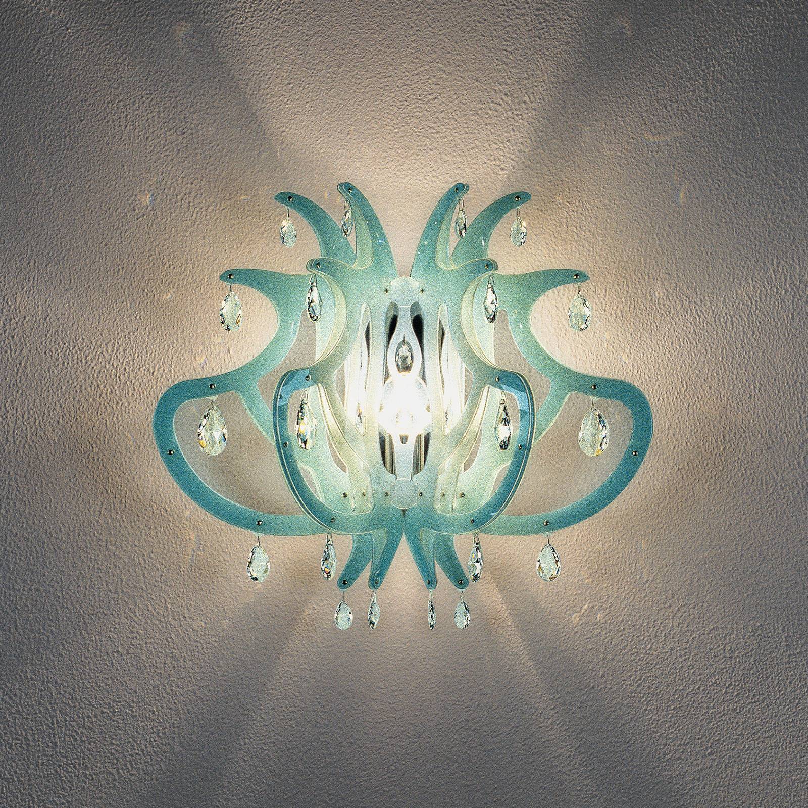 E-shop Slamp Medusa dizajnérske nástenné svietidlo, modrá