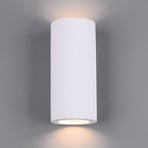 Wandlamp Zazou van gips, 2-lamps