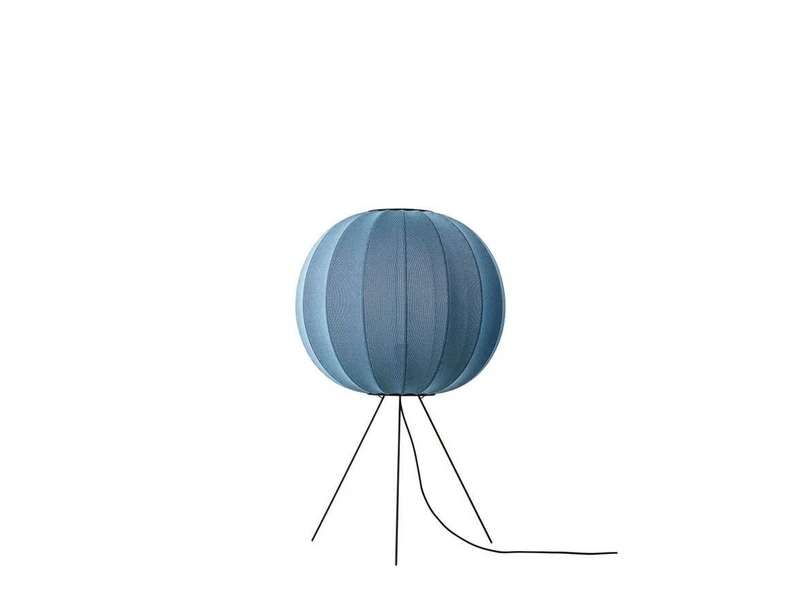 Made By Hand – Knit-Wit 60 Round Stehlampe, blau, 100 cm