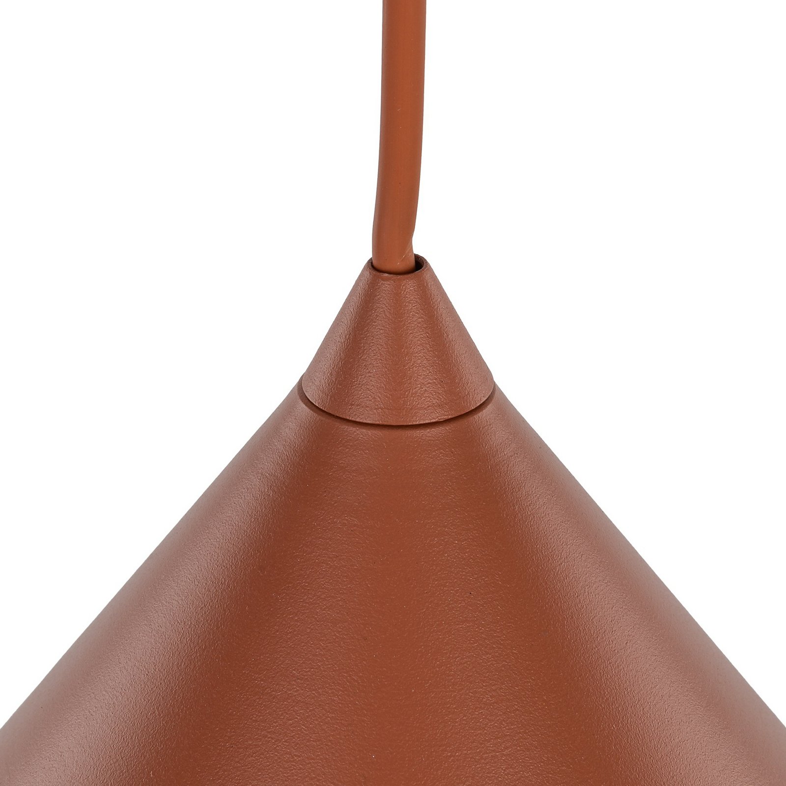 Závěsné světlo Cono, 1 žárovka, Ø 50 cm, terakota, E27