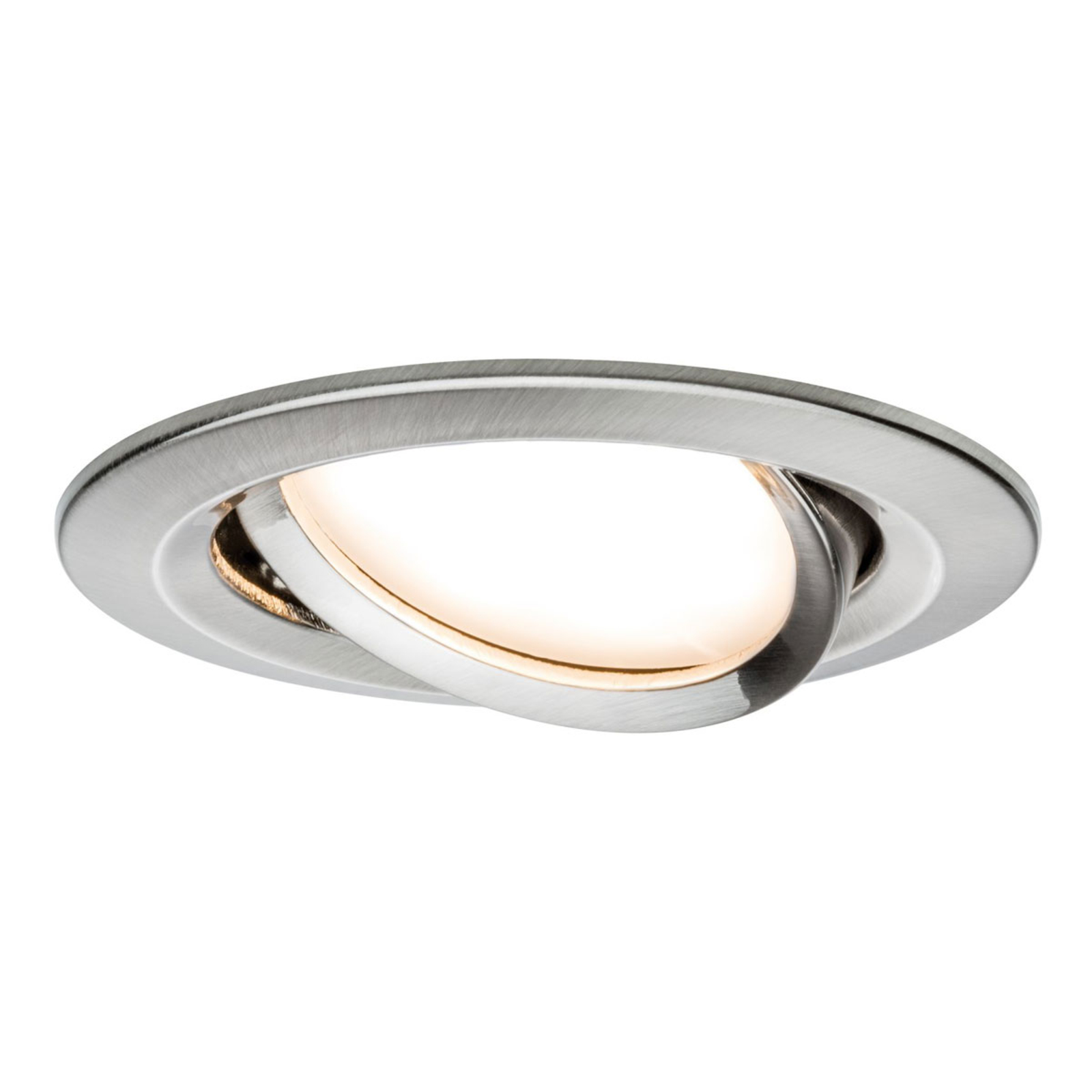 Paulmann Slim Coin 3 LED spots pivotable iron, for Hallway, aluminium, zinc, 6.8 W, energy efficiency: A