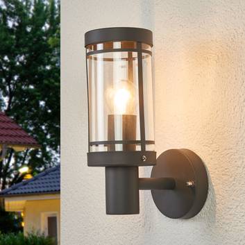 Attractive outdoor wall lamp Djori in dark grey